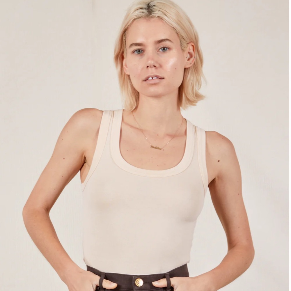 Big Bud The Tank Top in Vintage off white